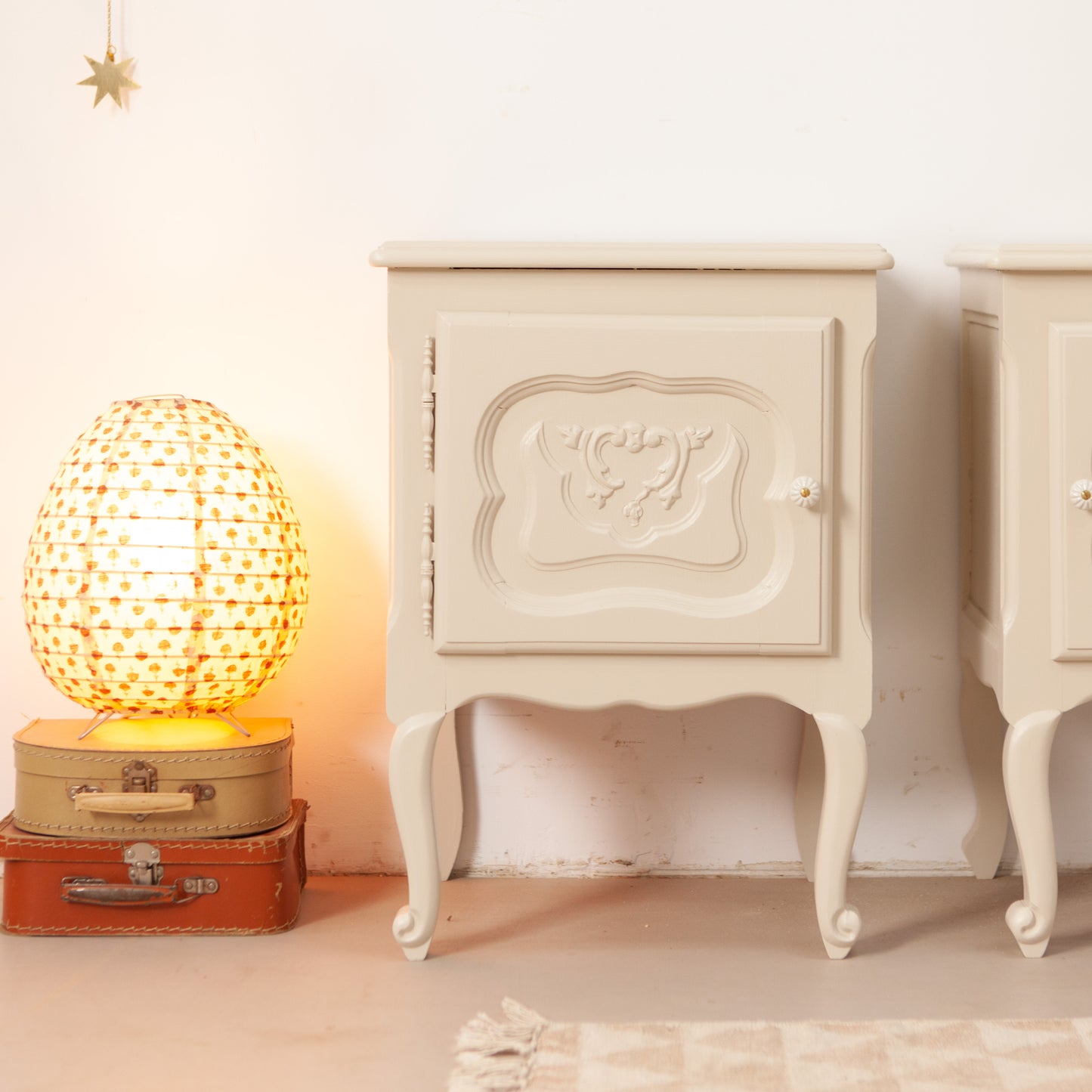 Set vintage nachtkastjes