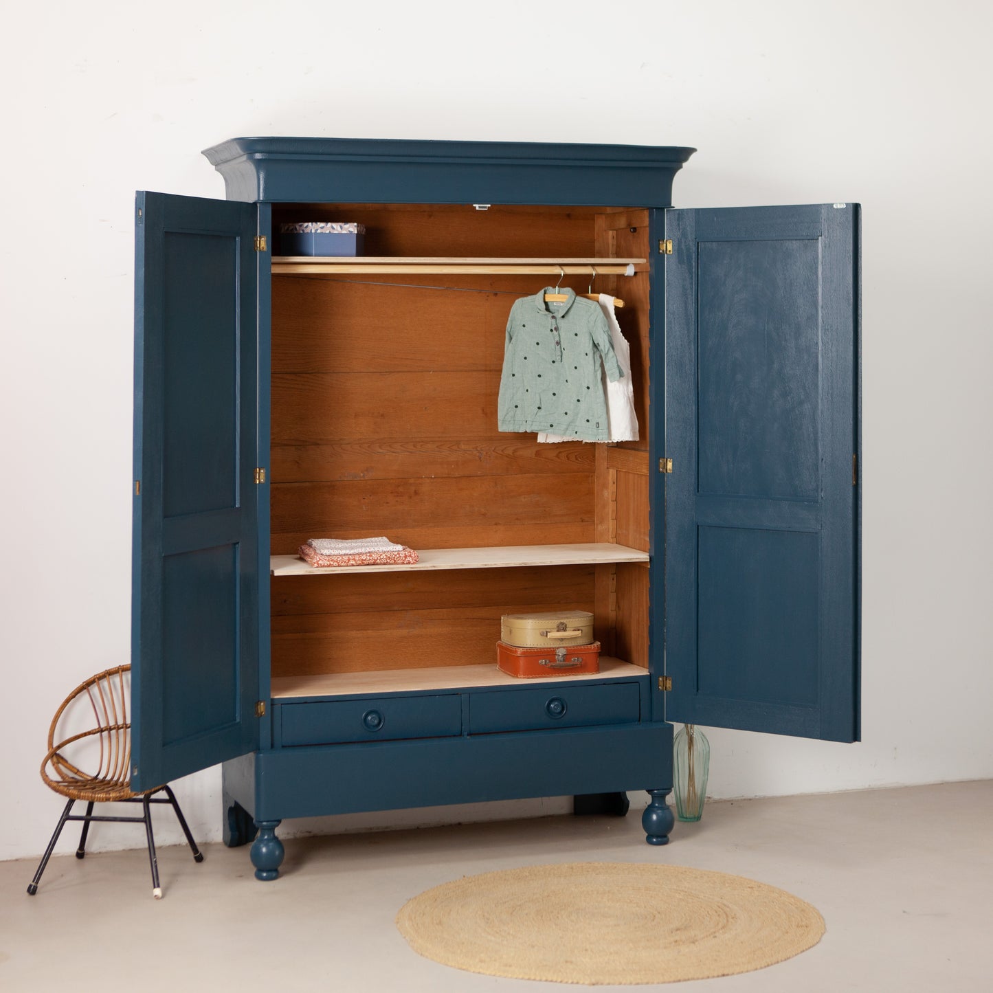 Demontabele biedermeier kast