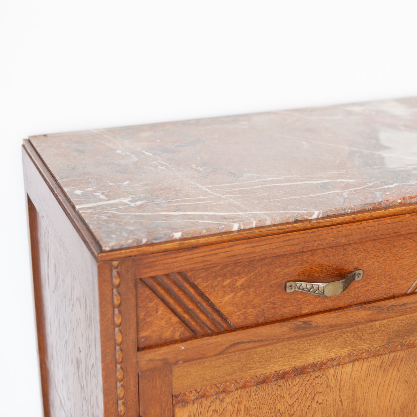 Vintage commode met marmeren blad