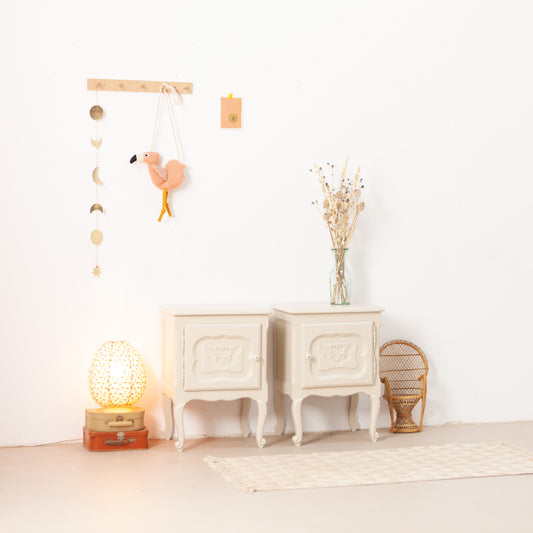 Set vintage nachtkastjes
