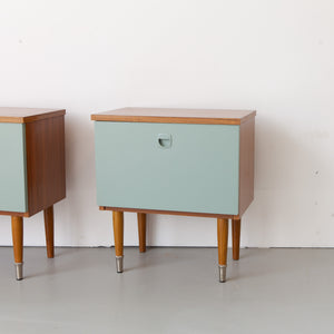 Set vintage nachtkastjes