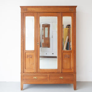 Vintage spiegelkast met 2 deuren