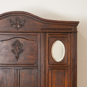 Vintage kast met ovale spiegeltjes