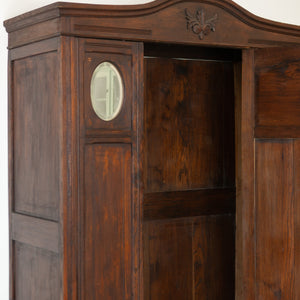 Vintage kast met ovale spiegeltjes