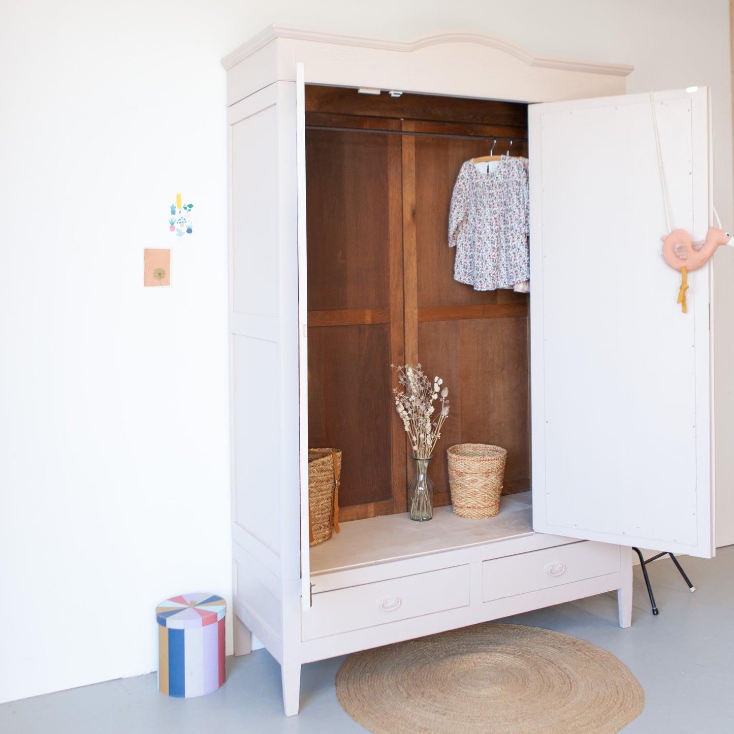 Demontabele kast met ruitjes