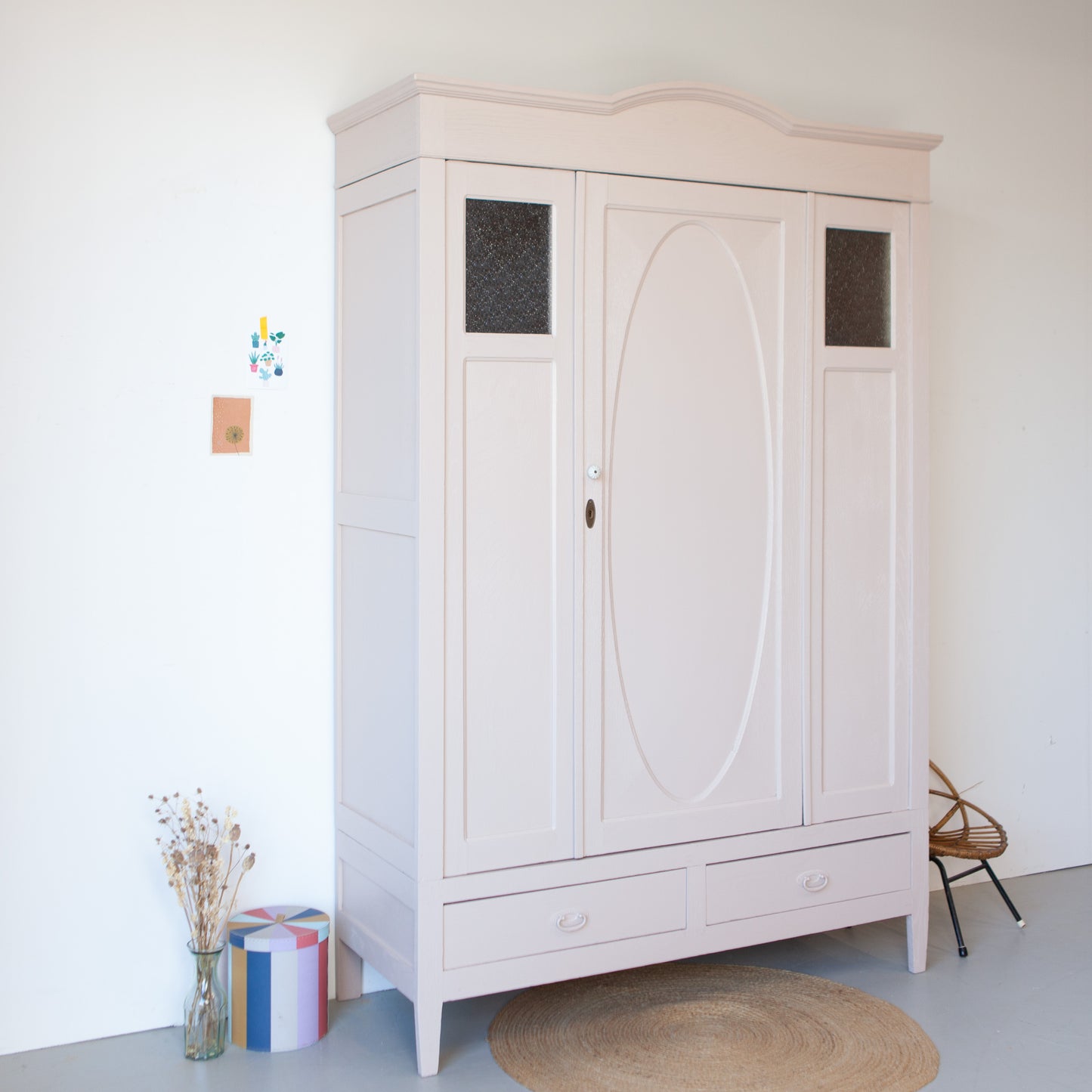 Demontabele kast met ruitjes