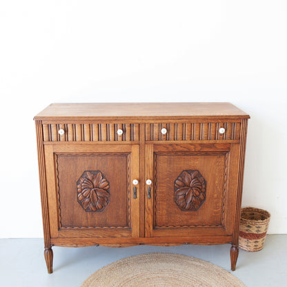 Vintage eiken commode