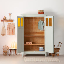 Afbeelding in Gallery-weergave laden, Vintage kast met gele ruitjes
