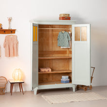 Afbeelding in Gallery-weergave laden, Vintage kast met gele ruitjes