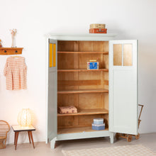 Afbeelding in Gallery-weergave laden, Vintage kast met gele ruitjes