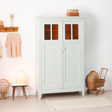 Afbeelding in Gallery-weergave laden, Vintage kast met gele ruitjes
