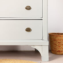 Afbeelding in Gallery-weergave laden, Lichtgrijze vintage commode met lades