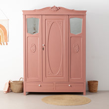 Afbeelding in Gallery-weergave laden, Roze eikenhouten kast met spiegeltjes