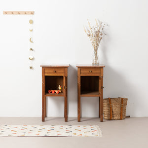 Set vintage nachtkastjes