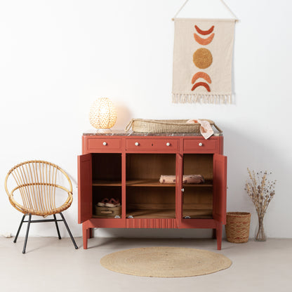 Vintage commode met marmeren blad