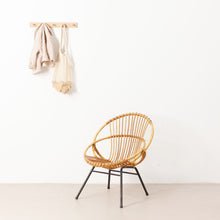 Afbeelding in Gallery-weergave laden, Vintage rotan stoel