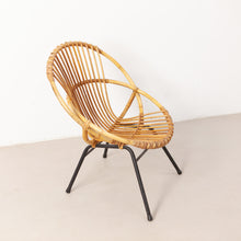 Afbeelding in Gallery-weergave laden, Vintage rotan stoel
