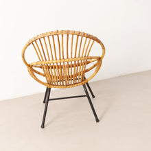 Afbeelding in Gallery-weergave laden, Vintage rotan stoel