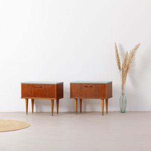 Vintage nachtkastjes set