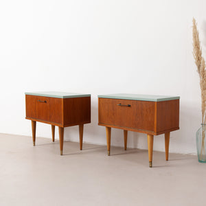 Vintage nachtkastjes set