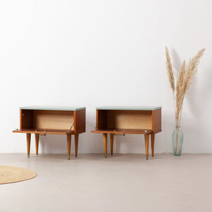Vintage nachtkastjes set