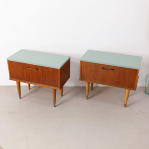 Vintage nachtkastjes set